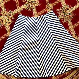 Jones NEW YORK SIGNATURE LINE blue striped skirt womens